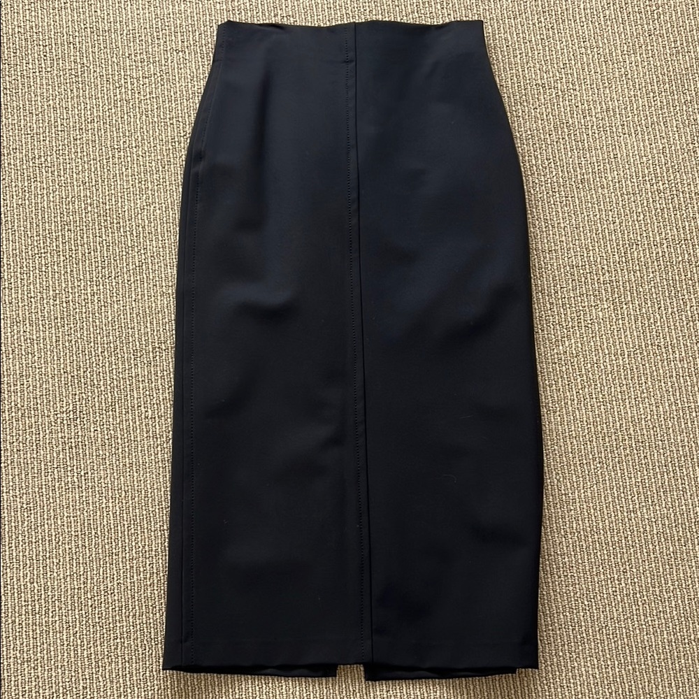 Zara Black Midi Slimming Skirt